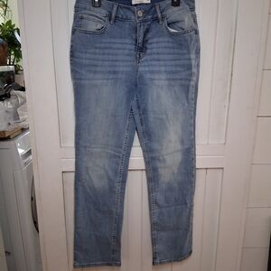 Maurices Light Blue Straight Leg Jeans